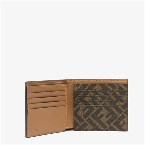 fendi bifold leather wallet